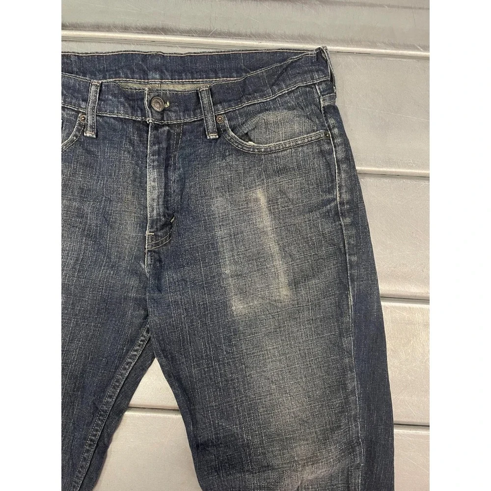 Levis 511 Jeans Mens 33X32 Blue Dark‎ Wash Denim Straight Leg